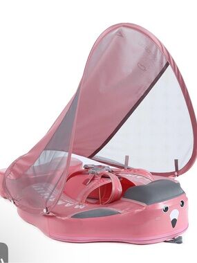 Mambobaby float baby Kid Pink with Canopy and tail pillow